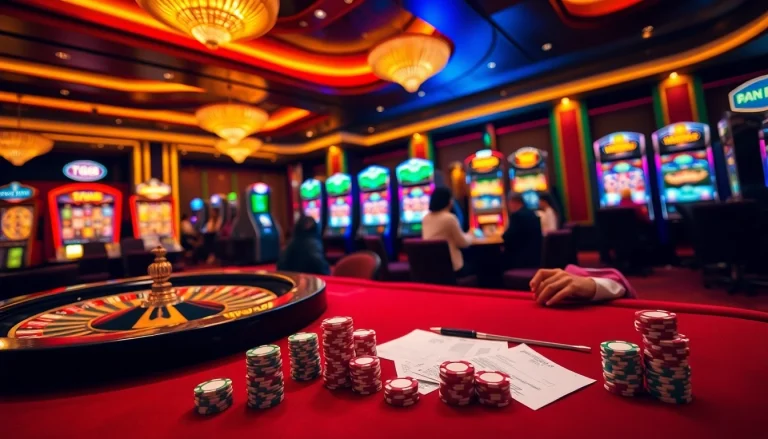 Experience the thrill of TG88 with engaging poker games and vibrant casino settings, capturing the essence of high stakes.